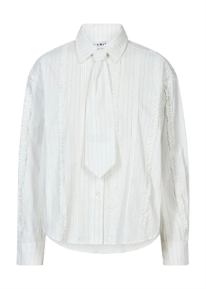 Inez pin frill tie skjorte Offwhite HAUTE L\'AMITIÈ